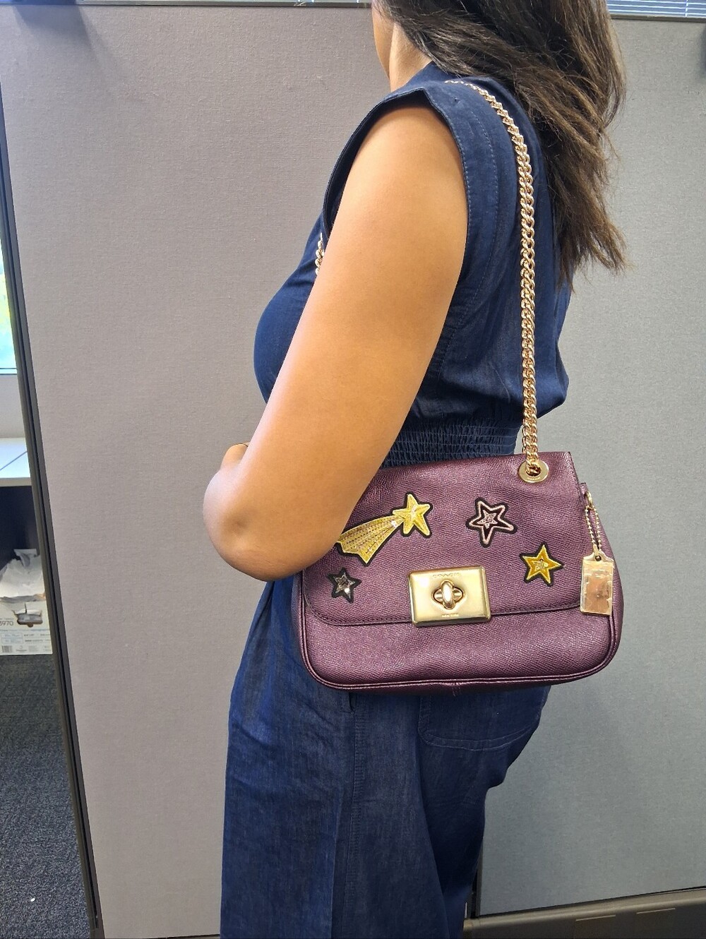Coach Cassidy Star Patch Crossbody 2018 Bag Pre-loved She Is So Pretty & Clean